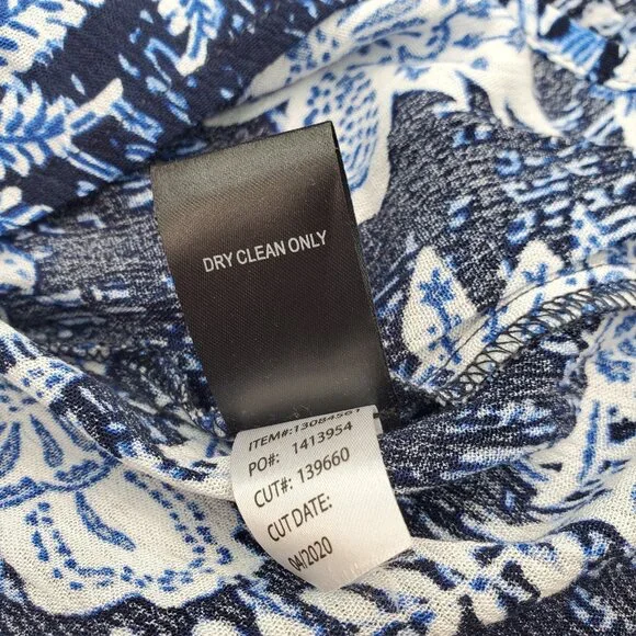 New Torrid Womens One Size 1 / 2 (14-20) Blue Floral Cinc Waist Tie Kimono $69 - Picture 15 of 16